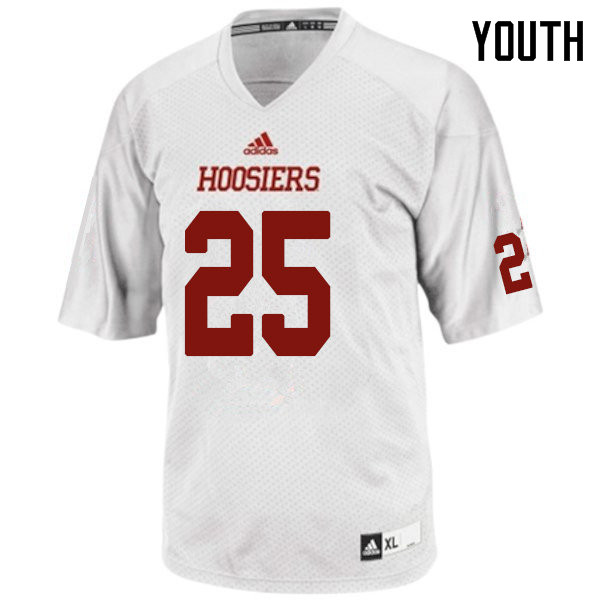 Youth #25 Devon Matthews Indiana Hoosiers College Football Jerseys Sale-White